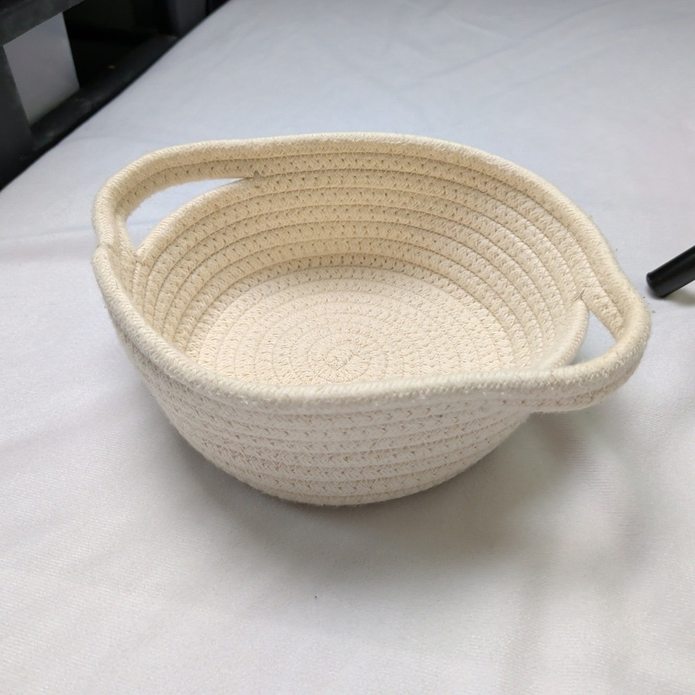 Lovevery Treasure Basket Inspector Playkit Small Woven Cotton Rope Basket